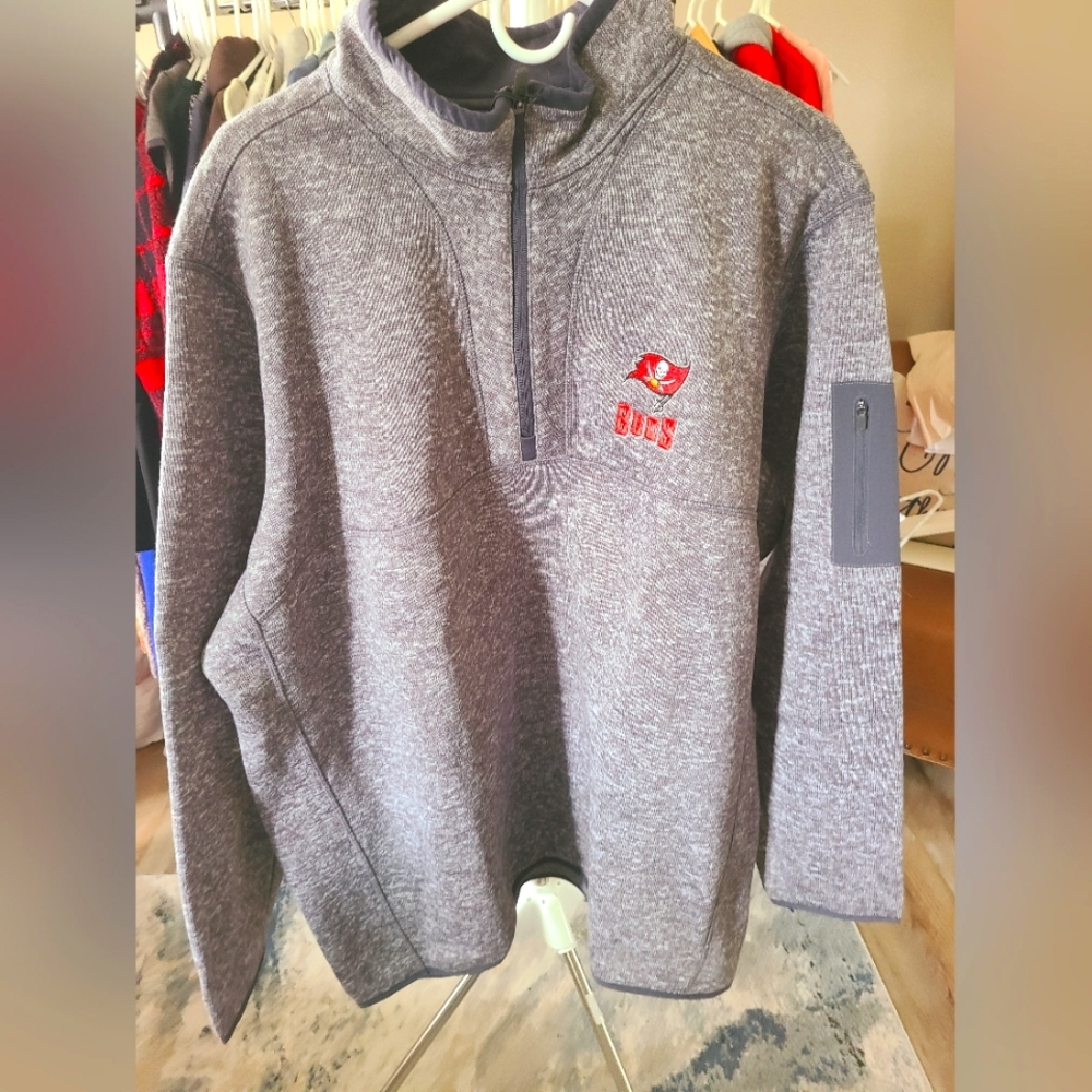 Tampa Bay Buccaneers Antigua 1/4 Zip Pull Over